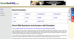 Desktop Screenshot of excelandsql.com