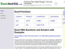 Tablet Screenshot of excelandsql.com